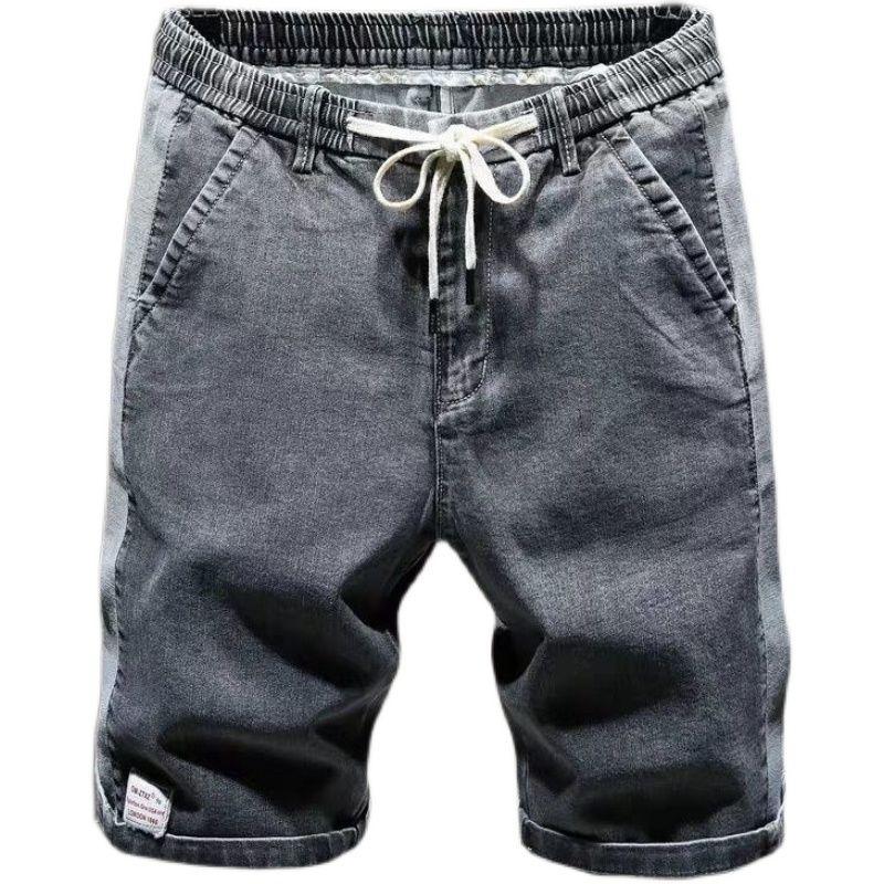 Quần short nam chất jeans cao cấp - Form rộng thời trang, vải mỏng nhẹ co giãn 4