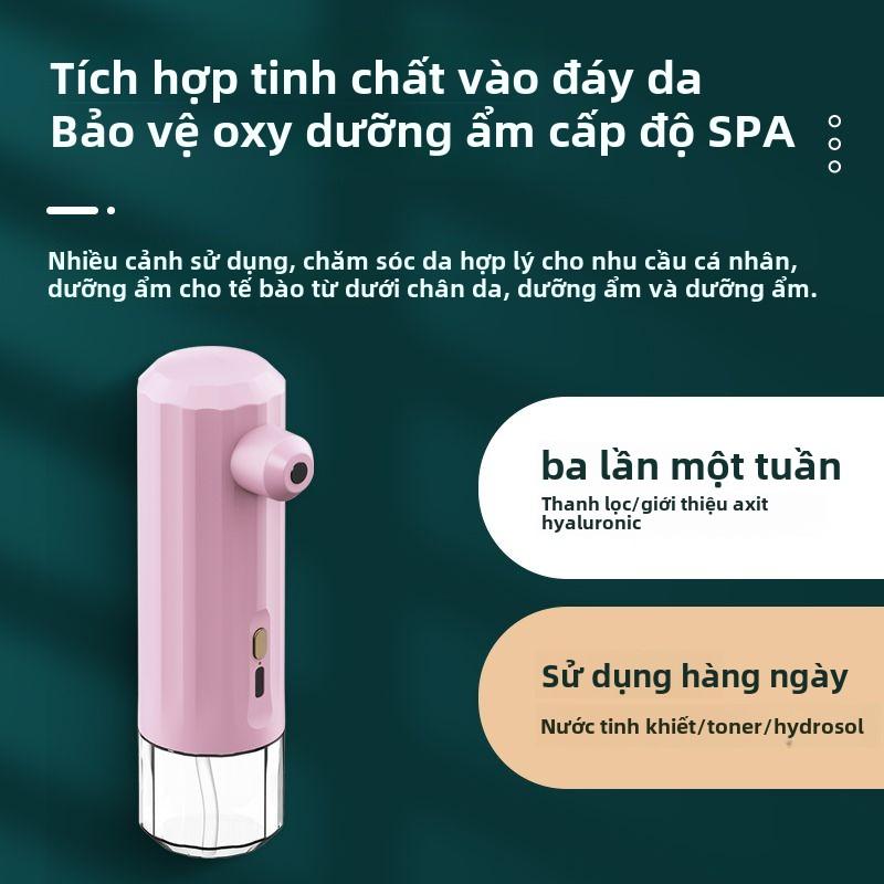 Máy phun oxy nano dưỡng da mặt tại nhà – Cầm tay nhỏ gọn, xịt khoáng siêu mịn, truyền tinh chất & dưỡng ẩm sâu, máy hấp facial chuyên nghiệp cho spa mini tại nhà, chăm sóc da đa năng hot trend TikTok 2025, dùng cho mọi loại da 4