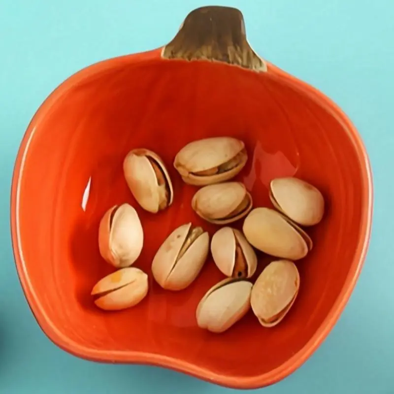 Creative Pumpkin Shaped Sauce Dish, 1 Piece Snack Plate, Ceramic Dipping Dish, Kitchenware for Home Use, Housewarming Gift