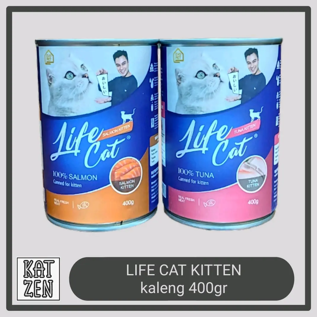Life Cat Kitten Kaleng Makanan Basah Kucing Kitten 400gram