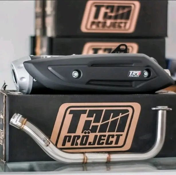 Knalpot TZM Project Vario 110 125 150 Beat Fi Scoopy Fi PCX 150 New Lexi 125 Aerox Old New Nmax New Old STD SS Full System Genio Beat Street Beat Motor Motorcycle knalpot  copy cms Racing Silincer 0