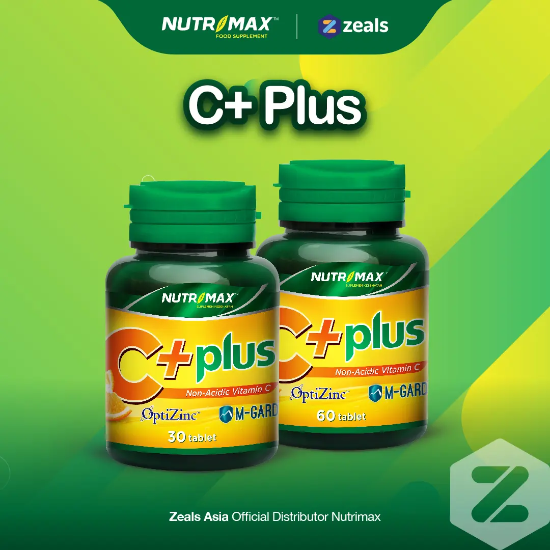 Nutrimax C+ Plus - Vitamin Vit C Imunitas Daya Tahan Tubuh Antioksidan Kesehatan Kulit Flu batuk