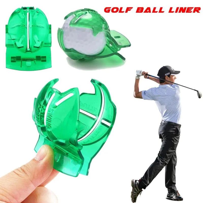 Golf Ball Line Marker Tool, Portable Rotatable Alignment Mark Tool, Golf Ball Clips, Plastic Golf Accessories for Golfers 8