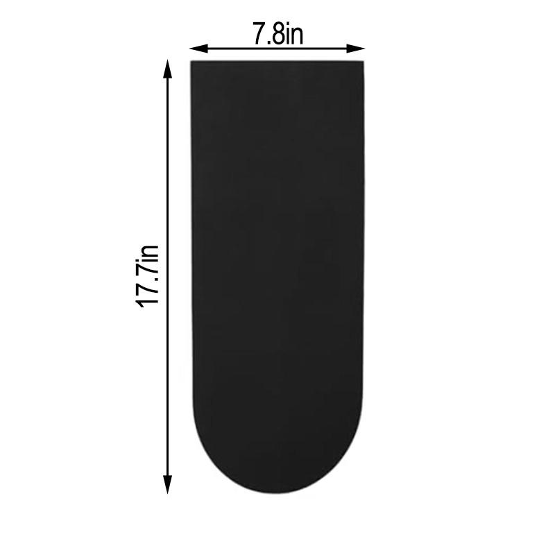 Thảm Trượt Máy Làm Đá, Thiết Kế Nhà Bếp, Màu Đen, 17,7in x 7,8in, Tiết Kiệm Không Gian, Thiết Kế Nhỏ Gọn, Dễ Di Chuyển Và Làm Sạch, Hoàn Hảo Để Bảng Sắp Xếp Nhà Bếp 2