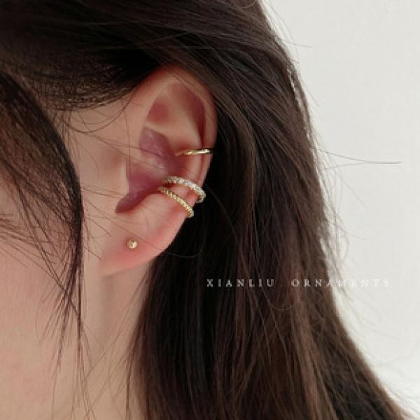 Product Introduction of S925 Silver C- Shaped Earrings Female South Korea Elegant High Sense Online Red Light Surface Ear Ring Ins Niche 2022 New Fashion 39