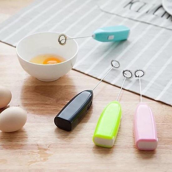 Máy đánh trứng Mini cầm tay sài pin 2A Giá Rẻ, máy khuấy pha, tạo bọt Coffee mini