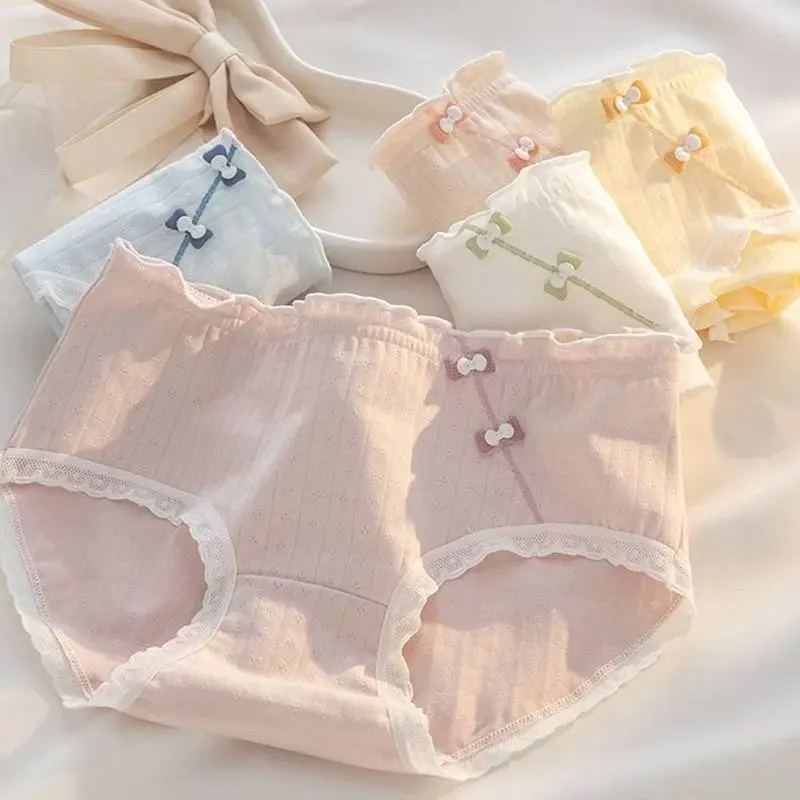 [panty for kid girls][1031 Positive Reviews] Baby Cotton Underwear for Women 2024 New Pure Cotton 7A Antibacterial Crotch Girls Students Big Kids Breathable Triangle Briefs Thin[Girls' underwear]
