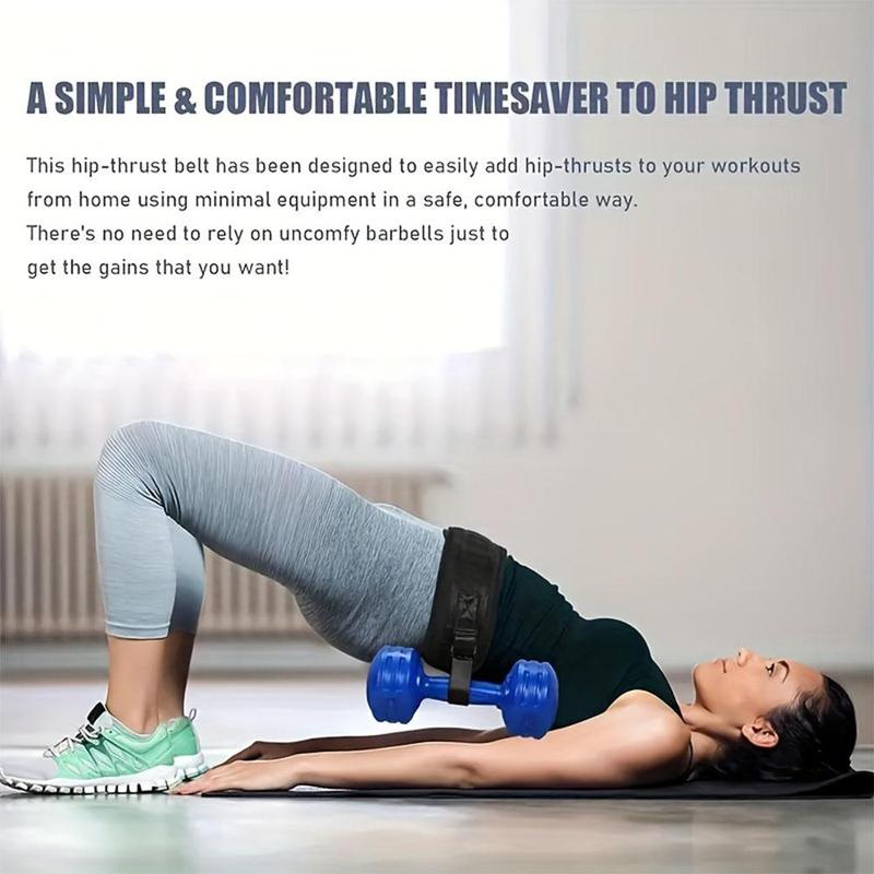Adjustable Dumbbell Belt, Durable Dumbbell Hip Thrust Belt, Portable Dumbbell Thrust Band, Fitness Equipment Accessories for Home Gym, Christmas Gift 5