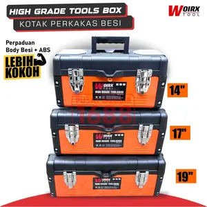 Tool Box Kotak Tempat Alat Perkakas Tools Box Besi 14 inch 17 inch 19 inch WOIRX TOOL