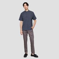 Gambar Cole Solid Texture Running Stich Baju Koko Pria 123201562 - LIGHT GREY, L dari Matahari Official Kab. Tangerang 4 Tokopedia