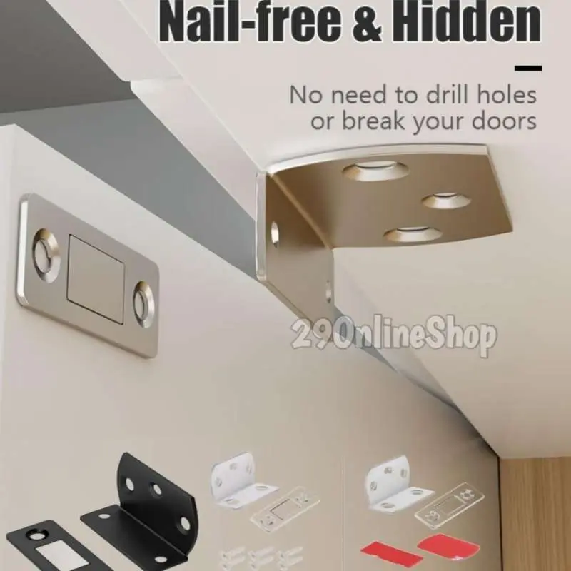 magnet L kunci tempel pintu kulkas lemari baju laci rak jendela geser door closer stoper Pengaman