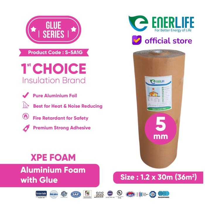 Jual Peredam Panas Aluminium XPE Foam Busa + Lem ENERLIFE tebal 5mm S ...