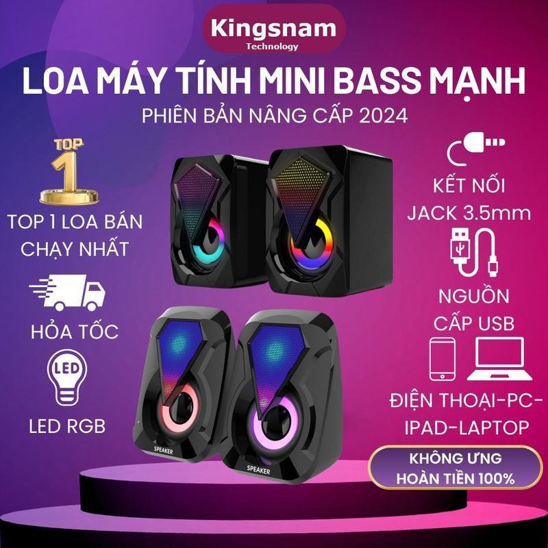 Loa máy tính vi tính mini laptop LED Loa Để Bàn Cao Cấp bass khỏe giá rẻ Led âm thanh cực chất Nghe Nhạc Củ Loa loa bluetooth