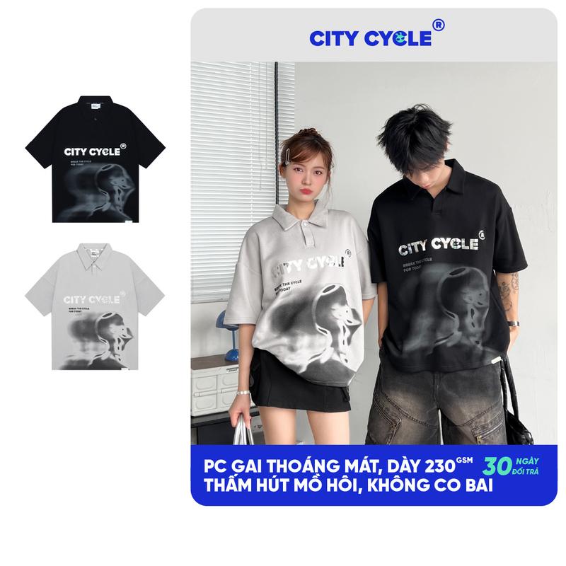 Áo thun polo nam nữ phông có cổ trẻ trung boxy Local Brand Chính Hãng City Cycle Áo Polo Wayfarer