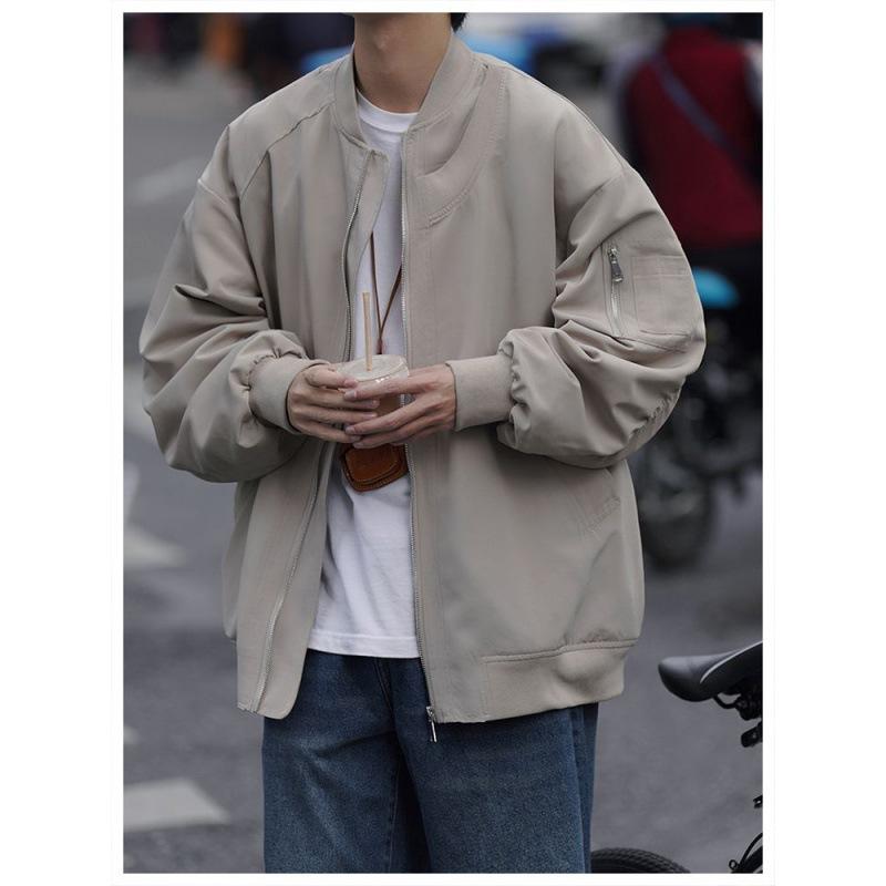 Áo Khoác Bomber, Phong Cách Cổ Điển Mỹ, Dành Cho Nam, Thích Hợp Cho Mùa Xuân Và Mùa Thu Menswear Jacket Nhung 2