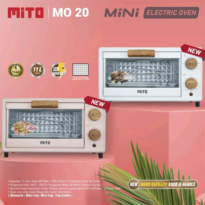 MITO MO20 Oven Mini 11 Liter MO 20 Garansi Resmi 0