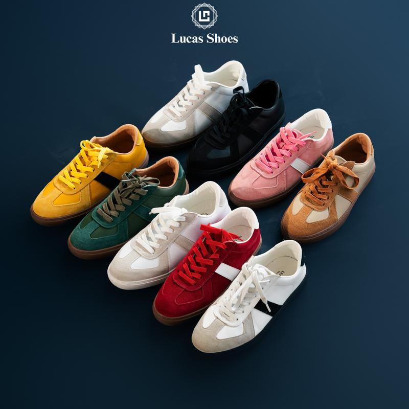 Giày Gat Shoes Special Lucas Shoes, Kiểu dáng Sneaker Nam Nữ, Da bò thật, Đế Bằng cao su 2.5cm, Khâu đế, dễ phối đồ