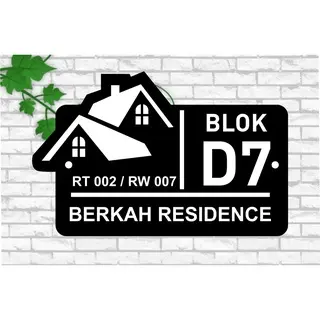 CUSTOM NOMOR RUMAH AKRILIK / ACRYLIC / PAPAN NOMER RUMAH MINIMALIS