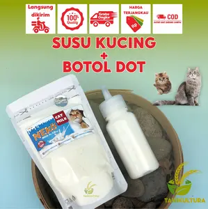 SUSU KUCING DAN BOTOL DOT 50ML NEKO CAT MILK SUSU KUCING BAYI DAN DOT 1 PAKET HEMAT MURAH GRATIS ONGKIR