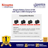 Gambar Kingma LP-E6 Battery with Type C for Canon EOS 5D IV 6D II 80D R5 R6 dari Sentra Digital Kota Surabaya 5 Tokopedia