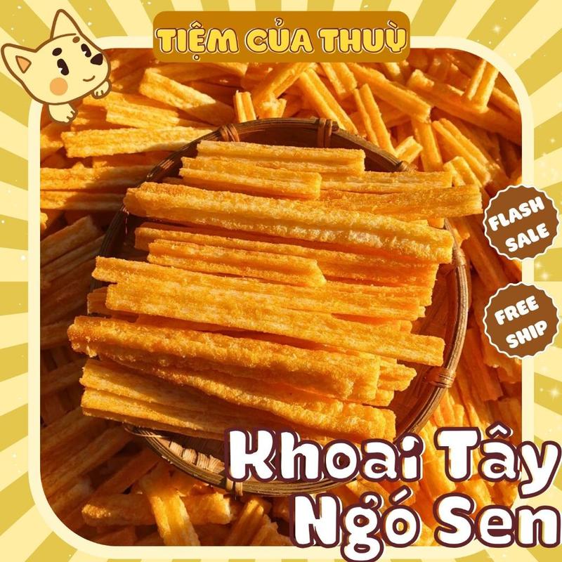  500G Snack Khoai Tây Que Hương Ngó Sen Chua Cay Bim Bim Khoai Tây Hương Ngó Sen Tiệm ăn vặt Thuỳ Bùi 