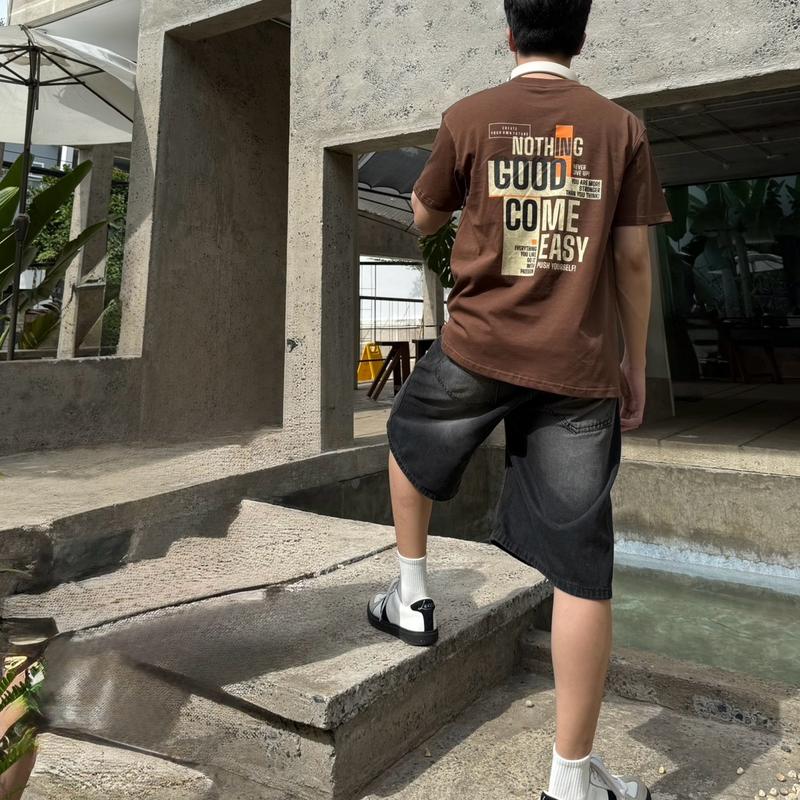 Áo thun cotton UniLocal cao cấp mềm mướt 270gsm oversize unisex Nothing áo phông chất liệu cao cấp 5