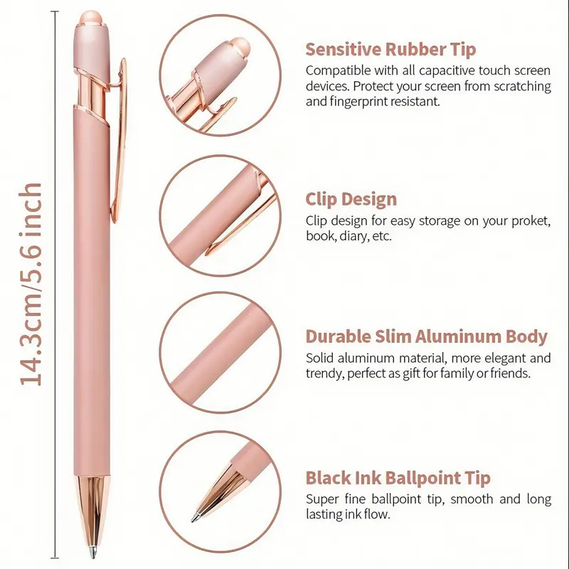 Motivational Slogan Engraved Ballpoint Pen, 10pcs/set Creative Writing Pen, Inspirational Pen for Office School Student, Gift for Friend 1