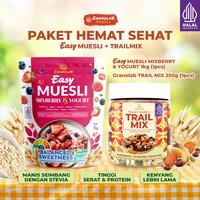Gambar Bundling Pack Toasted Muesli - EASY MUESLI & TRAIL MIX Nuts and Seeds | Granolab Muesli - EMBeri+Trailmix dari GRANOLAB MUESLI INDONESIA Kota Administrasi Jakarta Barat 1 Tokopedia