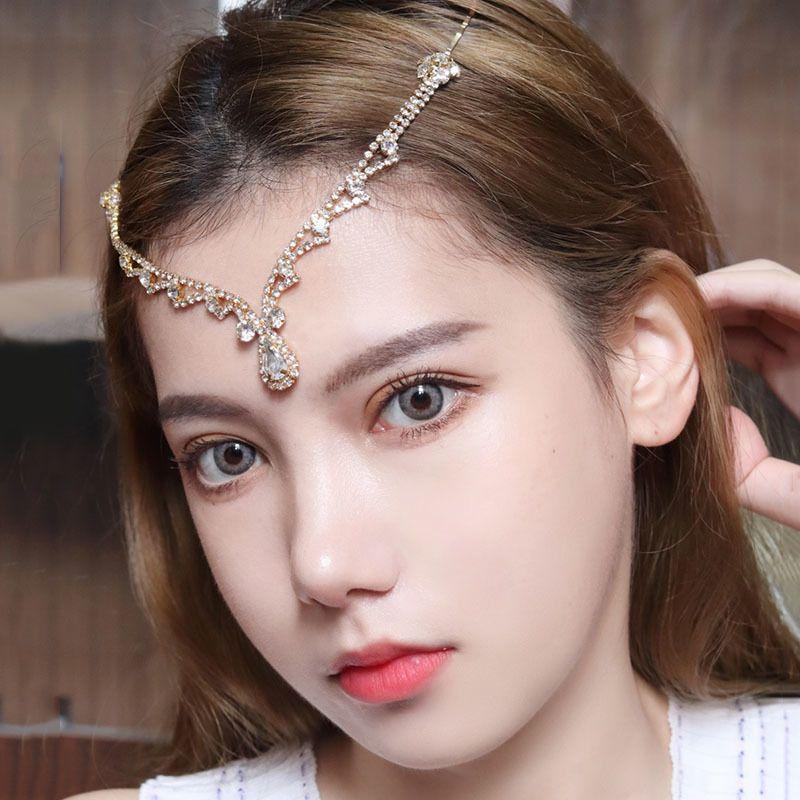 Product Introduction of COD  สร้อยประดับศรีษะประดับคริสตัลสไตล์โบฮีสร้อยประดับหน้าผาก 41