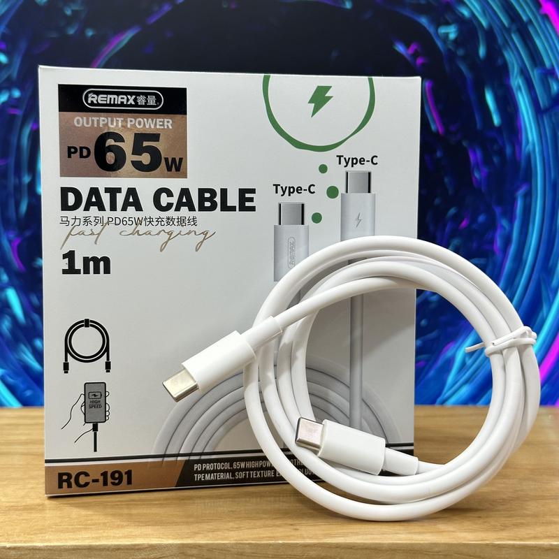 Cáp sạc nhanh 65w lP 15 - SS - C to C REMAX RC 191 dài 1 mét Sạc Điện Thoại Phụ Kiện Usb Phone