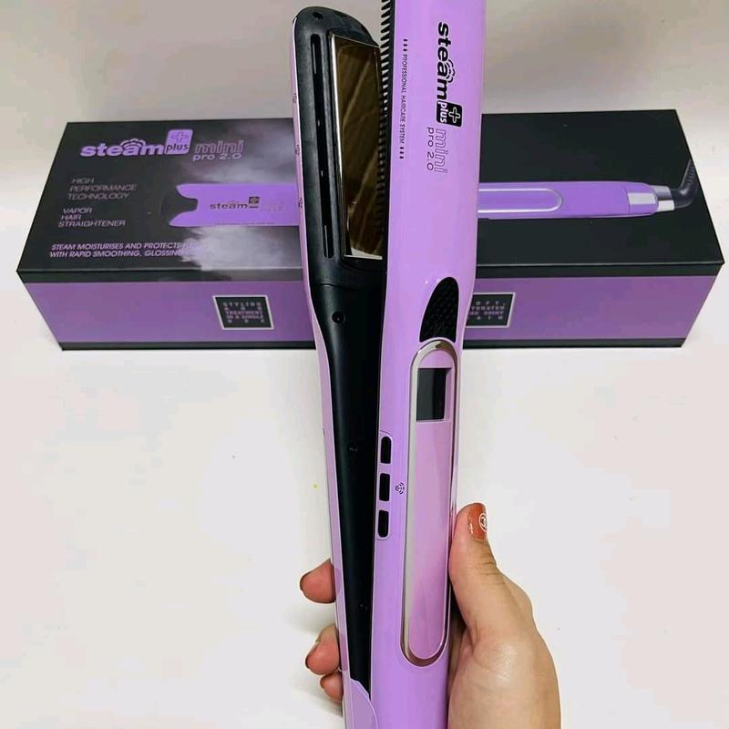 Máy là duỗi ép tóc hơi nước Steam Plus Mini 2.0 Bản Nhỏ Nữ Máy Uốn Tóc Uốn Tóc