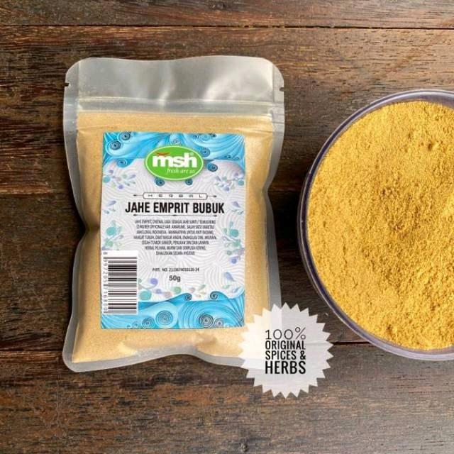 Gambar MSH Jahe Emprit Bubuk 50gr - - dari MSH REMPAH Kota Administrasi Jakarta Selatan Tokopedia
