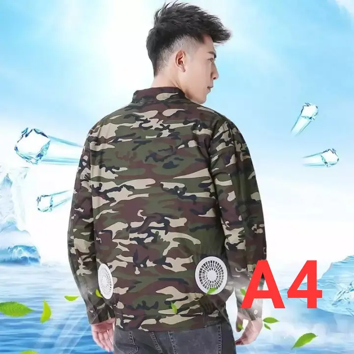 Áo Quạt Điều Hoà A1 ( Không Có phụ kiện) dùng  lắp được 2 quạt chất kaki dày dặn,bền, thoáng mát lắp quạt vừa vặn. Nam Menswear Nhung Jacket Nhung Jacket 4
