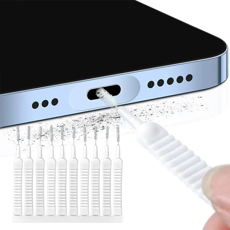 Hole Cleaning Brush, 10pcs Multifunctional Cleaning Brush for Phone Speaker Hole & Shower Head, Household Cleaning Products, Scrubbing Stick Household Items, Cleaning Bundles, Cleaning Supplies, Cleaning Tools, Keyboard Cleaning Tool 6