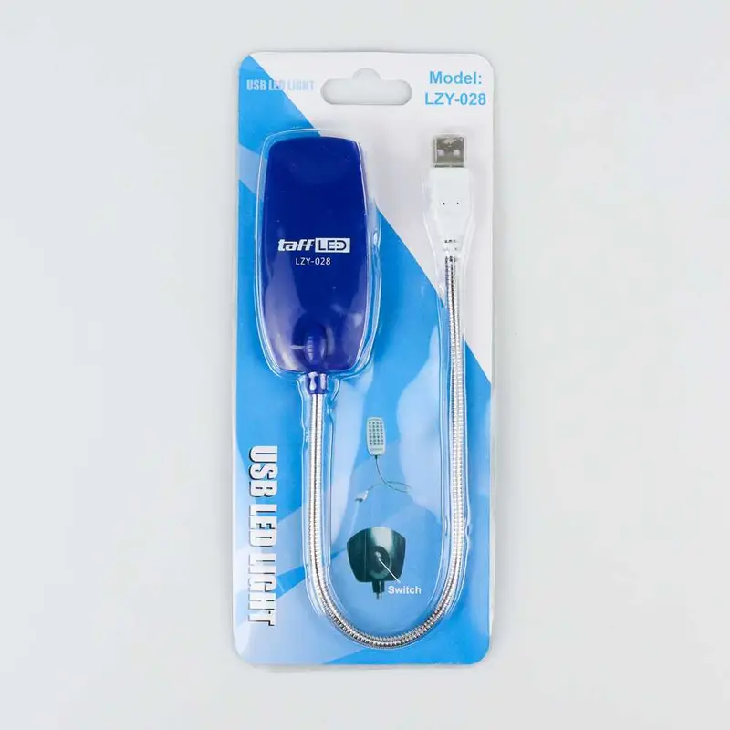 Lampu Baca Mini 28 LED USB Cool White 1.5W Saklar On/Off 7