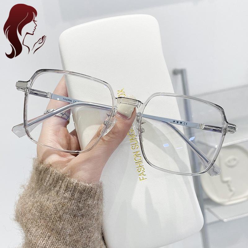 Kính Mát Gọng Vuông Chống Bức Xạ Thay Thế Cho Nam Nữ Kính Cận