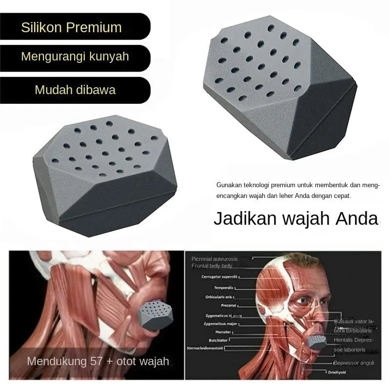 AQUASEA Alat Latihan Rahang 2PCS Silicone Jaw Trainer Mastic Mengunyah Alat Latihan Rahang Tirus Karet 1