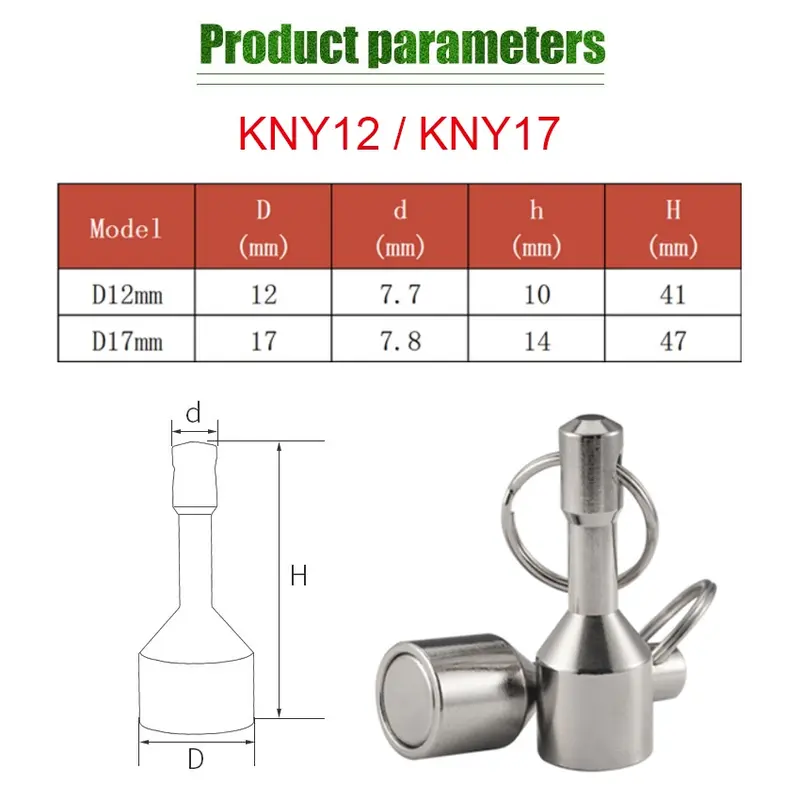 Holder Gantungan Kunci Magnet Super Kuat Bahan Metal Chains Key 1
