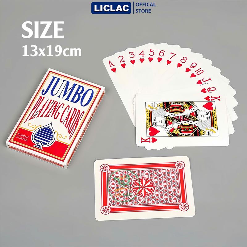 Bộ Bài Tây Khổng Lồ Full Size trò chơi giải trí vui vẻ - Bài Poker kích thước lớn A4 Playing Card 8
