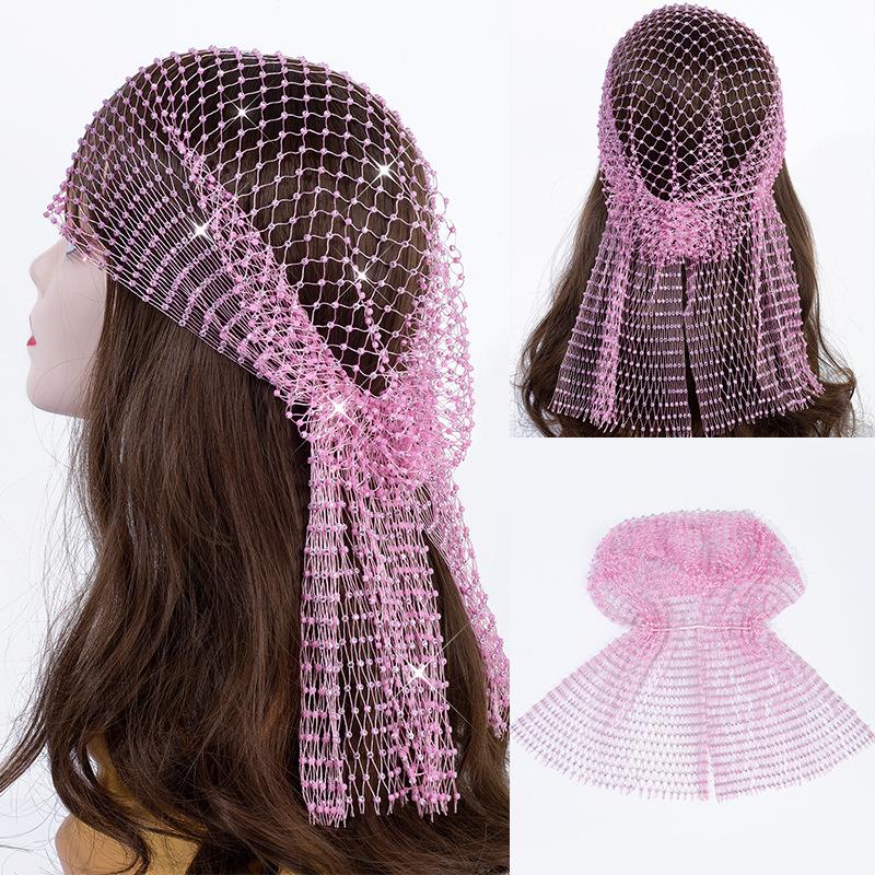 Product Introduction of Fishnet Head Wrap - Edgy Hair Net for Festivals/Parties, Stretchy & Breathable (Boho Rave Style) 0