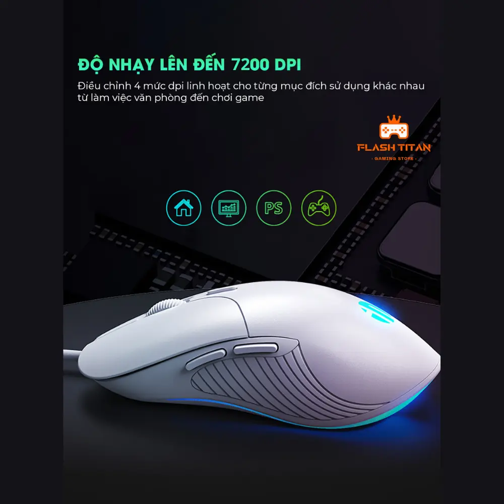 Chuột Máy Tính Chơi Game INPHIC PB1 - DPI 7200 Phù hợp chơi game, làm việc văn phòng, Chuột cho máy tính, PC | BigBuy360 - bigbuy360.vn Chuột Máy Tính Chơi Game INPHIC PB1 - DPI 7200 Phù hợp chơi game, làm việc văn phòng, Chuột cho máy tính, PC | BigBuy360 - bigbuy360.vn