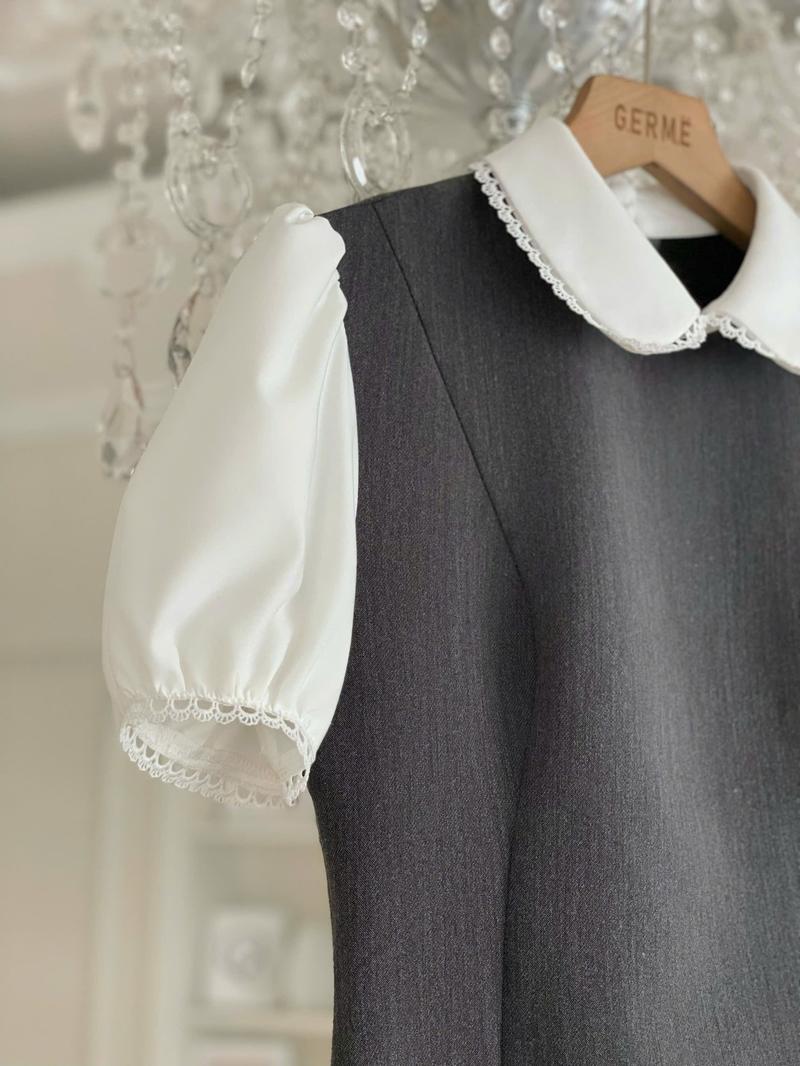 Product Introduction of GERME|DESIGN Đầm nữ Larose Dress xếp ly xòe phối cổ sen, Váy nữ vibe tiểu thư nhẹ nhàng thanh lịch phối nơ eo VVNT022504 25