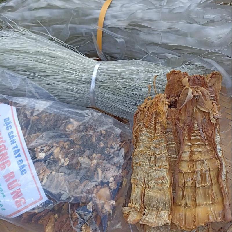 Sùng Bầu combo-miến to 1kg miến nhỏ 1kg măng khô 0,5kg nấm hương 0,5kg Thức Ăn Food