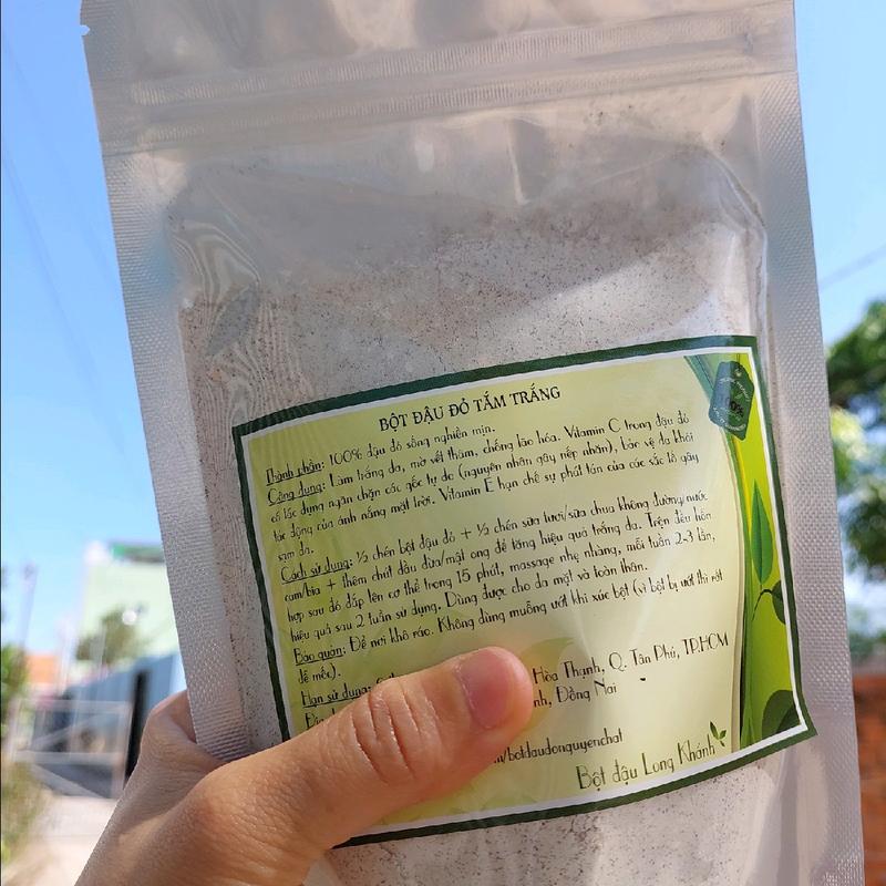 Bột đậu đỏ siêu mịn 250g tẩy tbc, mặt nạ, tắm body tay da