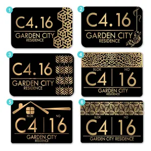 Plat Nomor Rumah Hiasan Dinding Papan No Rumah