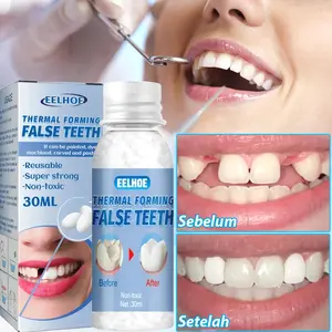 Isi gigi, gigi hilang, gigi patah dengan harga termurah dan cepat! !BUTIR TEMPTOOTH GIGI PALSU PENGGANTI GIGI SEMENTARA UNTUK GIGI RUSAK DAN BERJARAK / TEMPTOOTH Perbaikan Impor Nyaman Tahan Lama