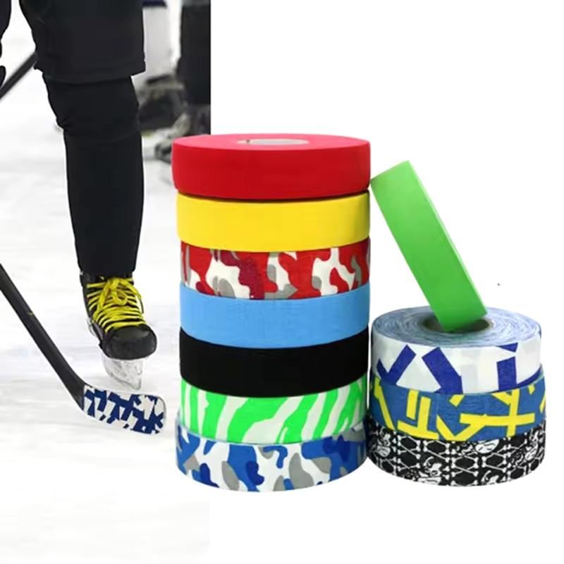 Product Introduction of 2.5CM*25M Ice Hockey Grip Tape Anti-slip Colored Athletic Sport Tape Polyester Wear-resistant Hockey Stick Tape Athletic Bandage 18