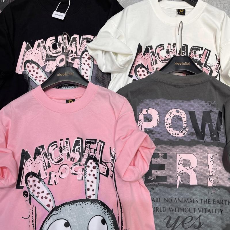 Áo thun cotton 2 chiều in hình thỏ 2 mặt siêu hot dể thương, chất dày dặn mịn mát, form rộng, không xù lông, giặt máy thoái mái 6