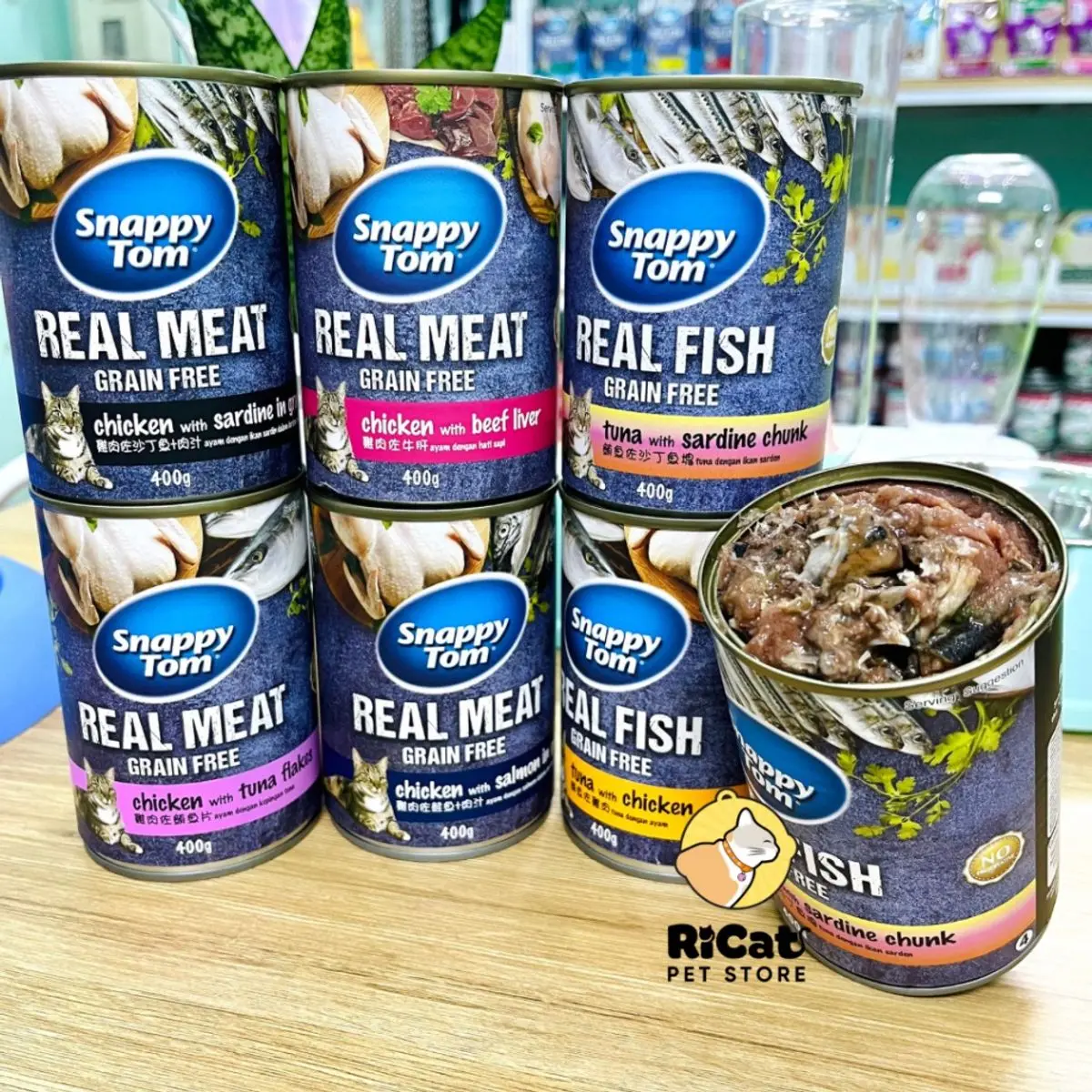🎯PATE SNAPPY TOM LON 400g CHO MÈO Mọi Lứa Tuổi, Dạng Nguyên Miếng, Sốt, Nhuyễn