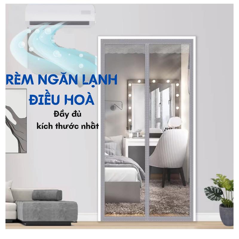 Rèm Nhựa Ngăn Lạnh Phòng Điều Hoà Trong Suốt Giá Rẻ, Chống Bụi, Chống Côn Trùng, Tặng Kèm Đầy Đủ Phụ Kiện, Tấm Chắn Gió Điều Hoà, Rèm Cửa Phòng Khách, Rèm Bếp, Rèm Phòng Bếp